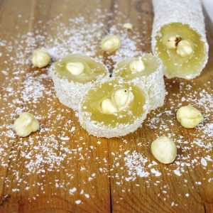 Sade fındıklı sarma lokum