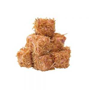 Güllü Kadayıflı Fındıklı Lokum (1kg) %100 Pancar Şekeri